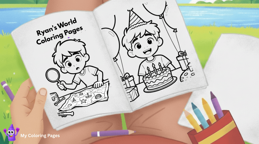 Ryan's World Coloring Pages