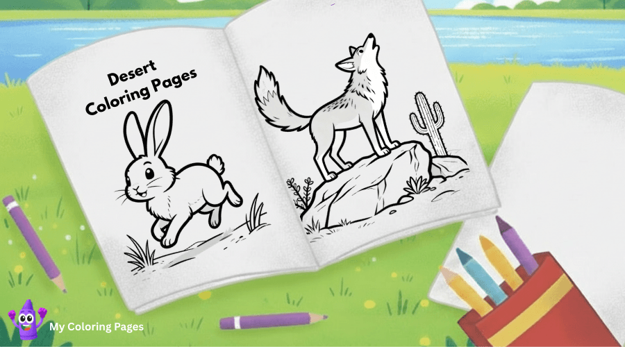 Desert Coloring Pages