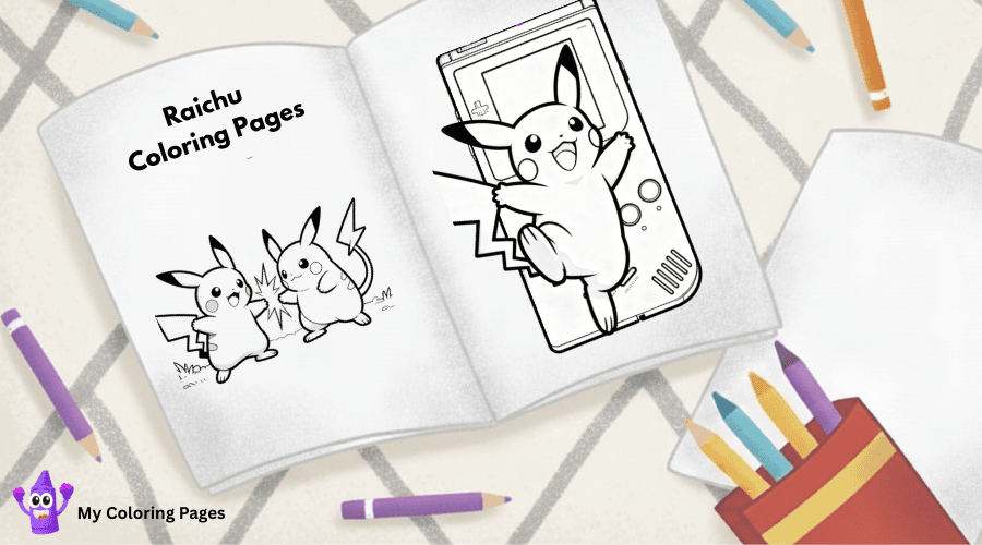 Raichu Coloring Pages