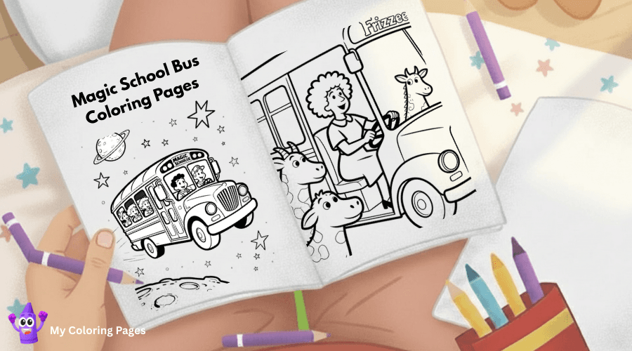 Magic School Bus Coloring Pages