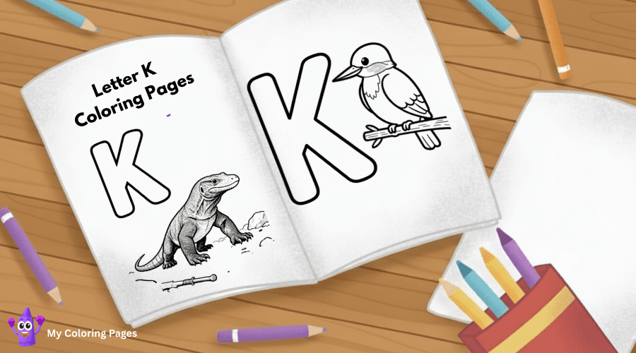 Letter K Coloring Pages