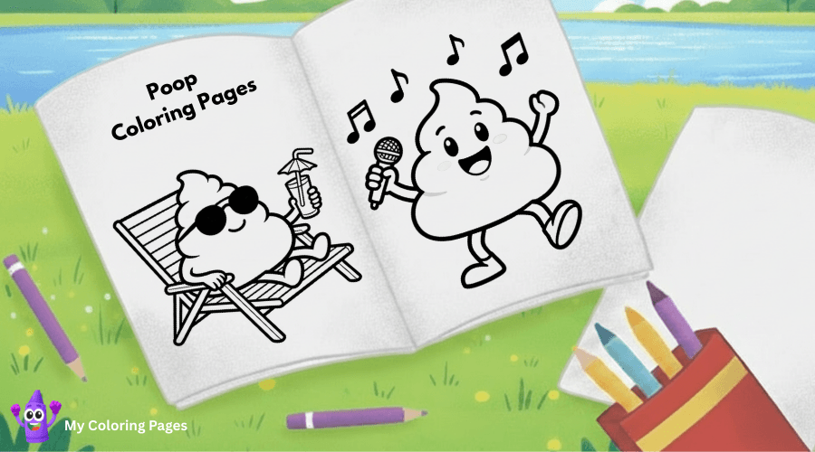 Poop Coloring Pages