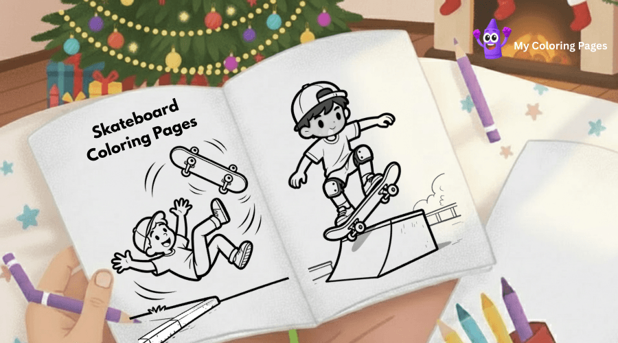 Skateboard Coloring Pages