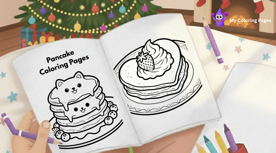 Pancake Coloring Pages