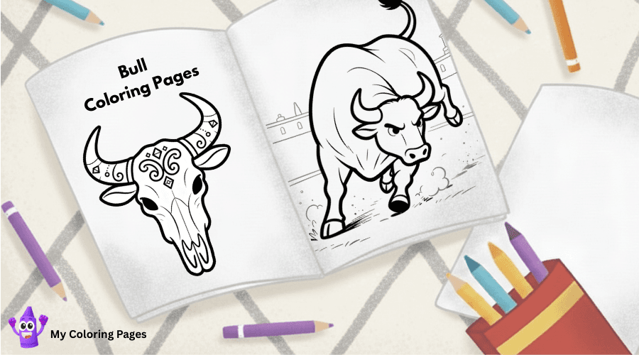 Bull Coloring Pages
