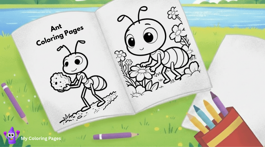 Ant Coloring Pages