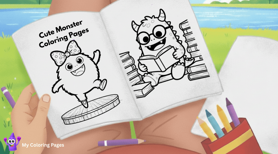 Cute Monster Coloring Pages
