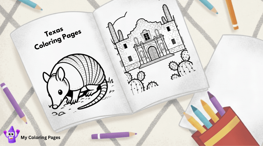 Texas Coloring Pages