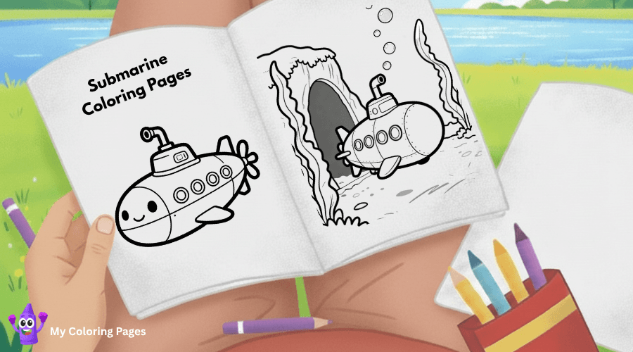 Submarine Coloring Pages