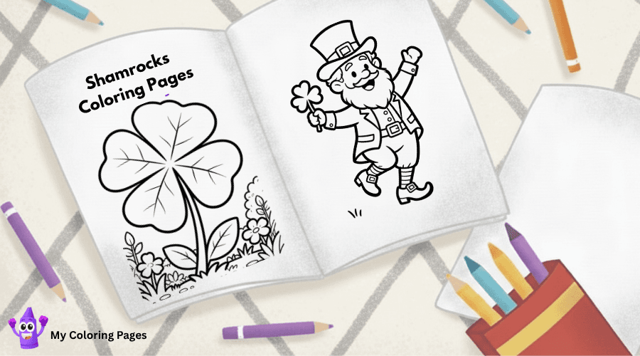 Shamrocks Coloring Pages