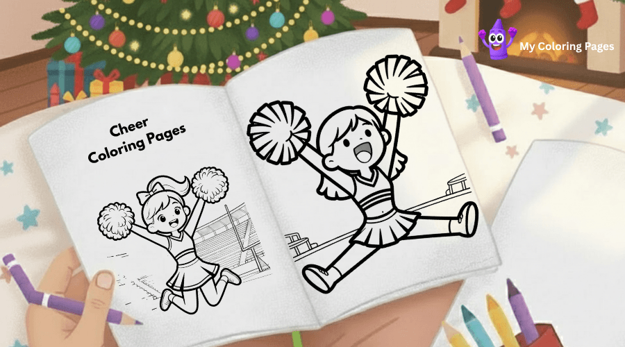 Cheer Coloring Pages
