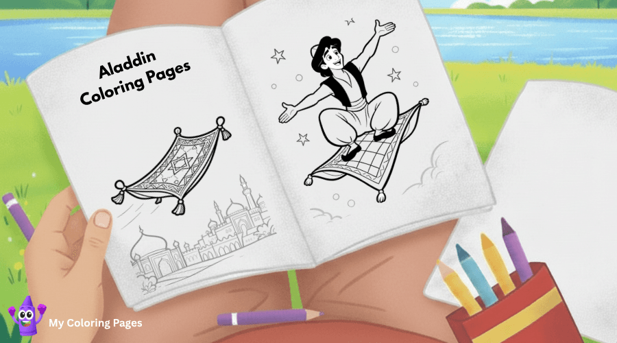 Aladdin Coloring Pages