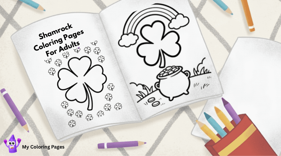 Shamrock Coloring Pages For Adults