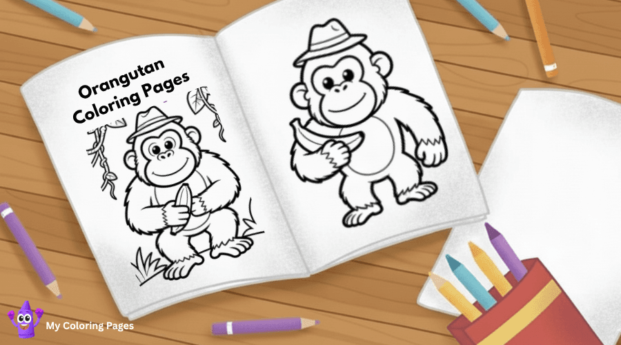 Orangutan Coloring Pages