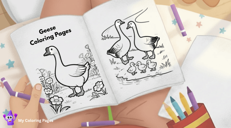 Geese Coloring Pages