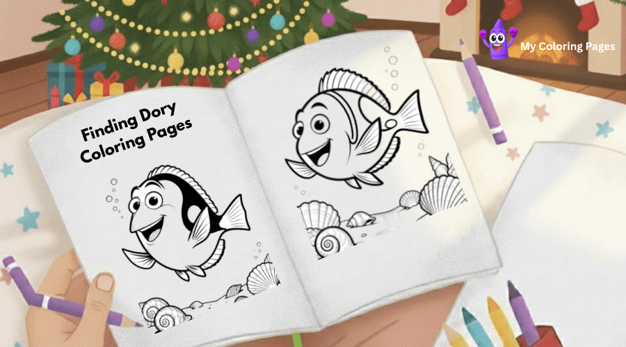 Finding Dory Coloring Pages