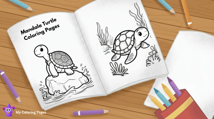 Mandala Turtle Coloring Pages