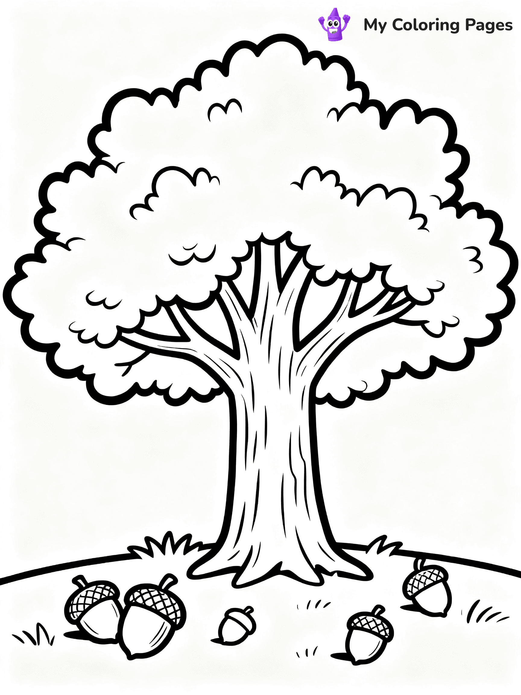 Simple Tree Coloring Pages - 20