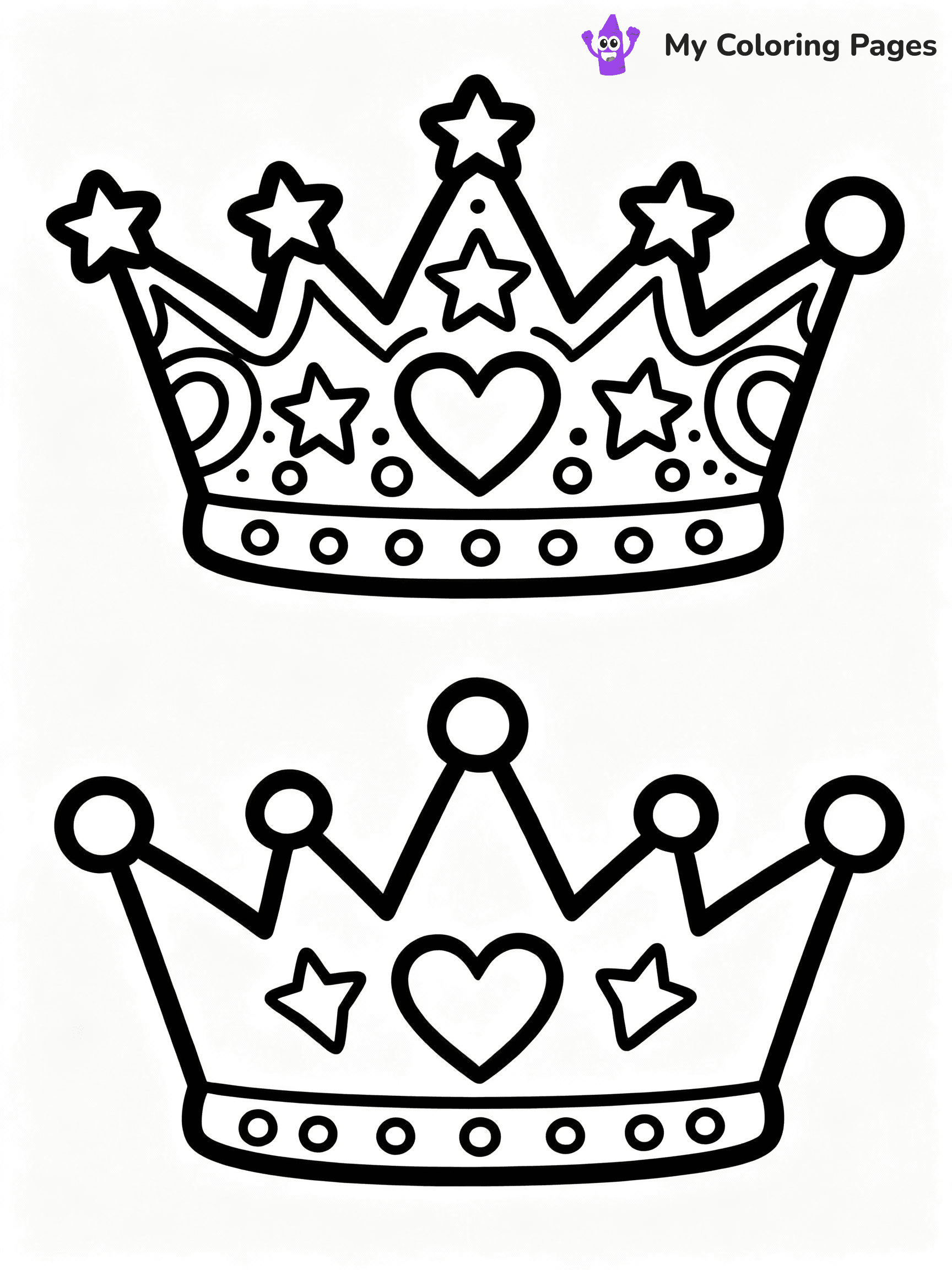 Crown Coloring Pages - 37