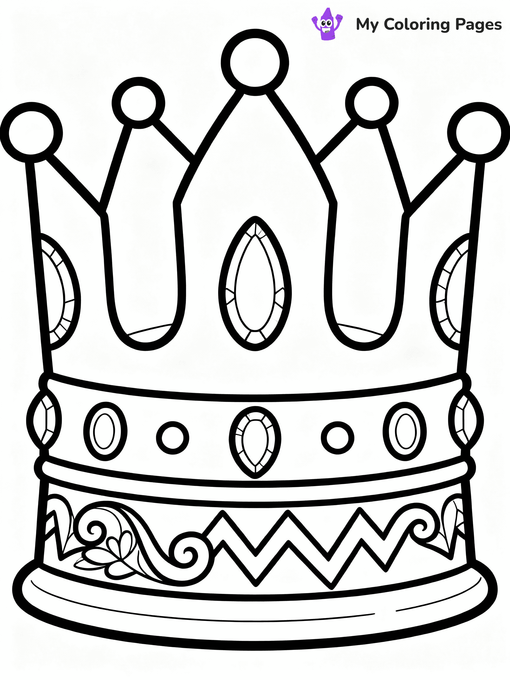 Crown Coloring Pages - 26