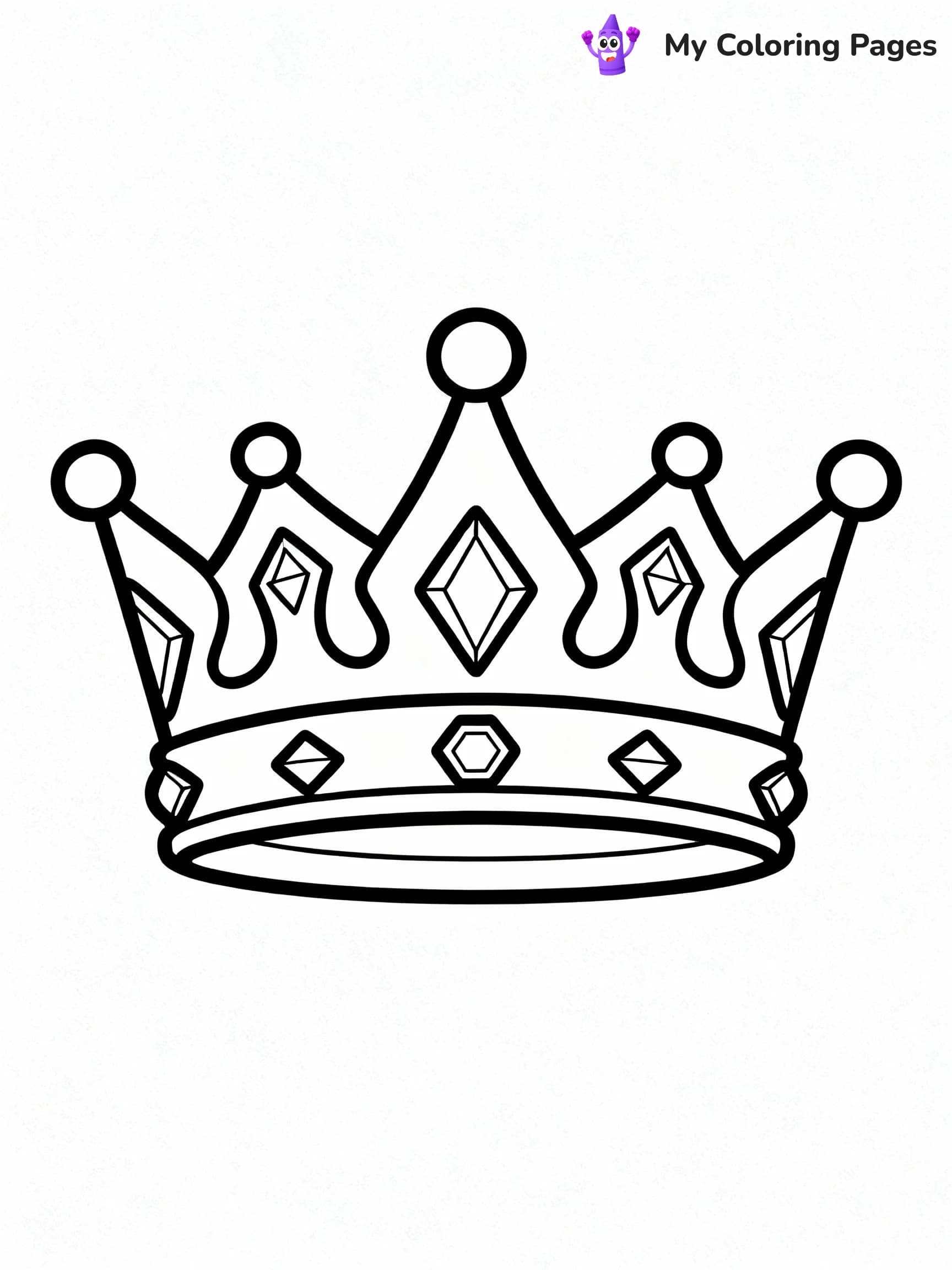 Crown Coloring Pages - 24