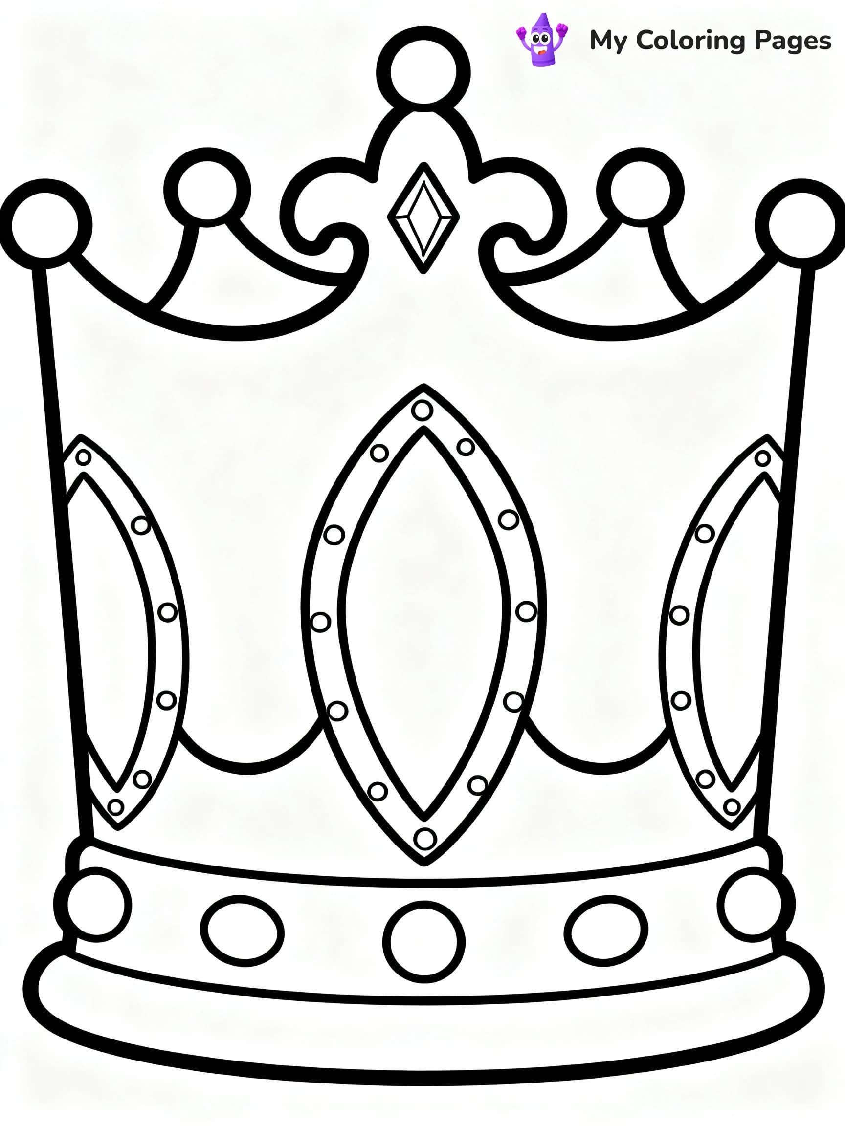 Crown Coloring Pages - 23