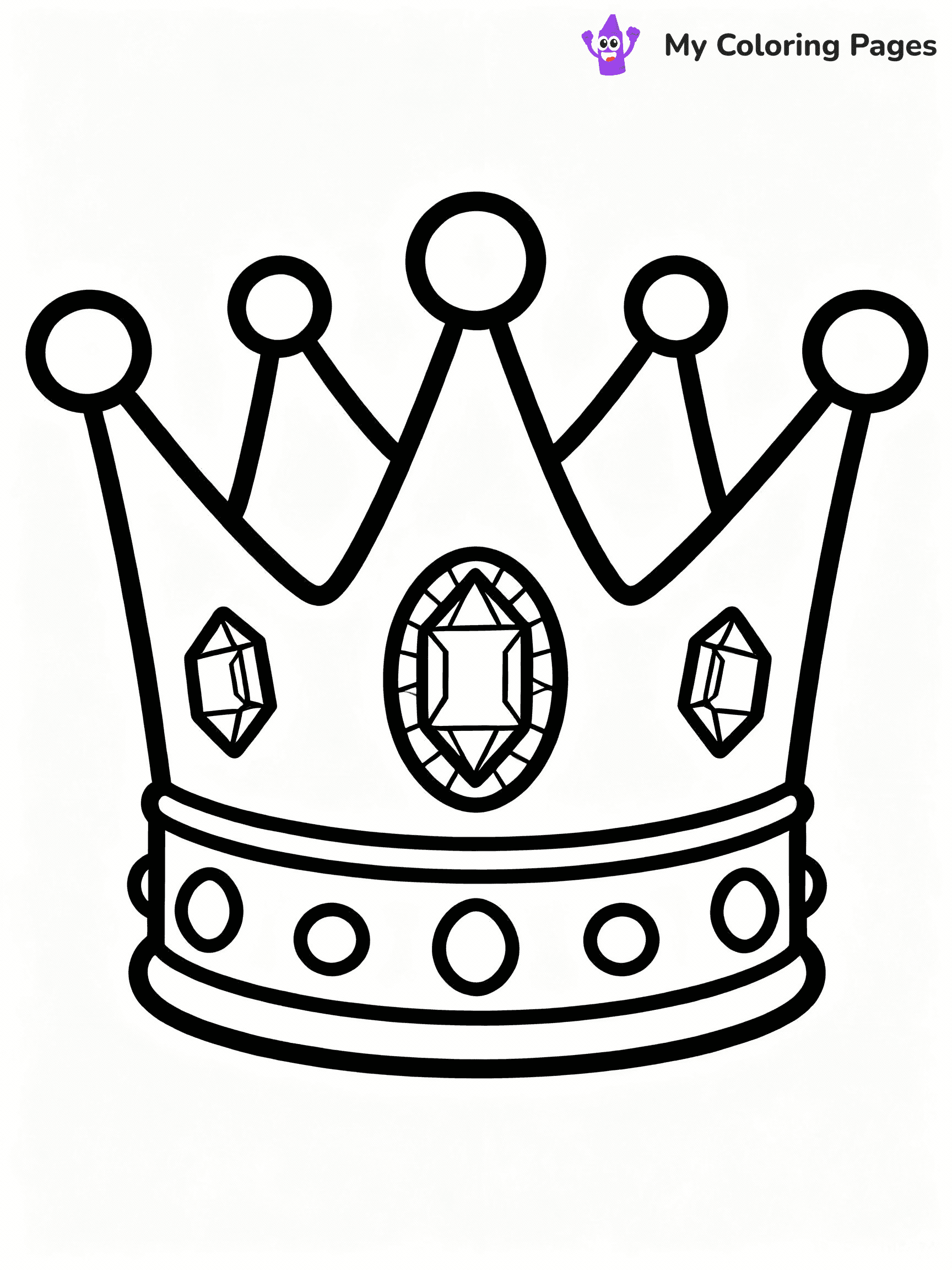 Crown Coloring Pages - 7
