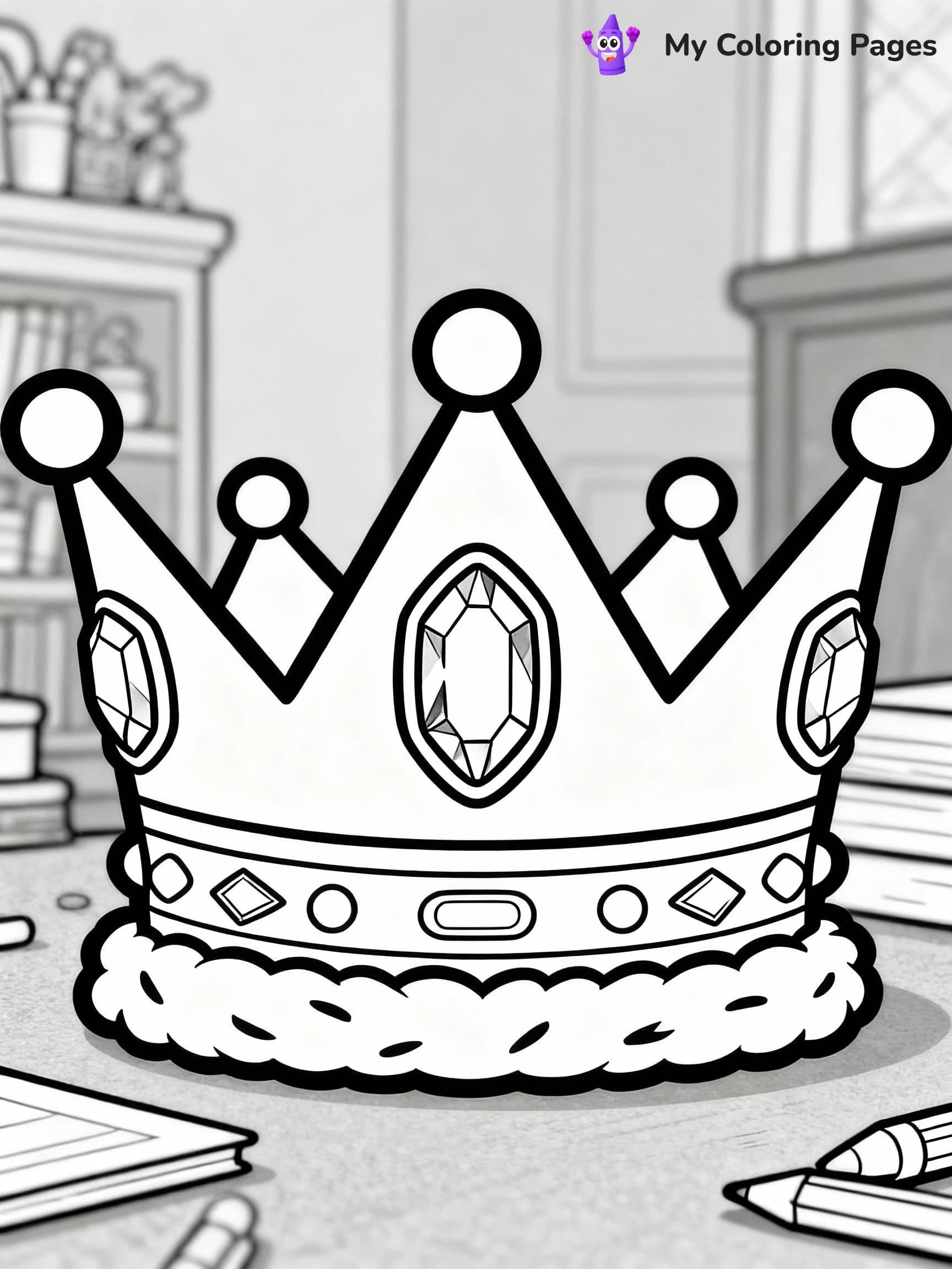 Crown Coloring Pages - 4