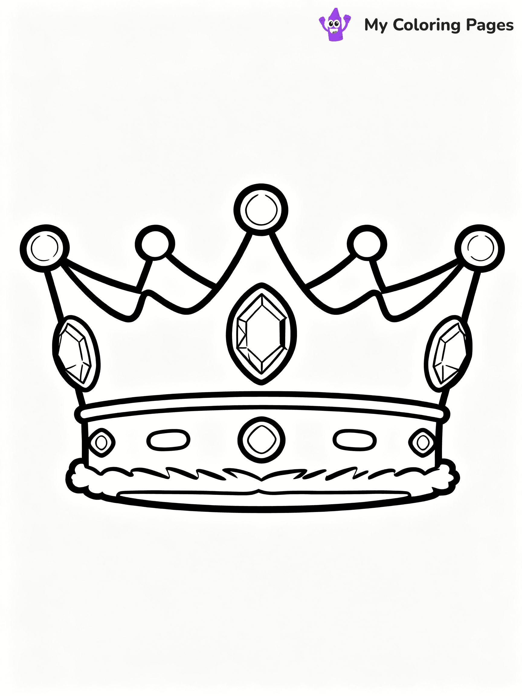Crown Coloring Pages - 3