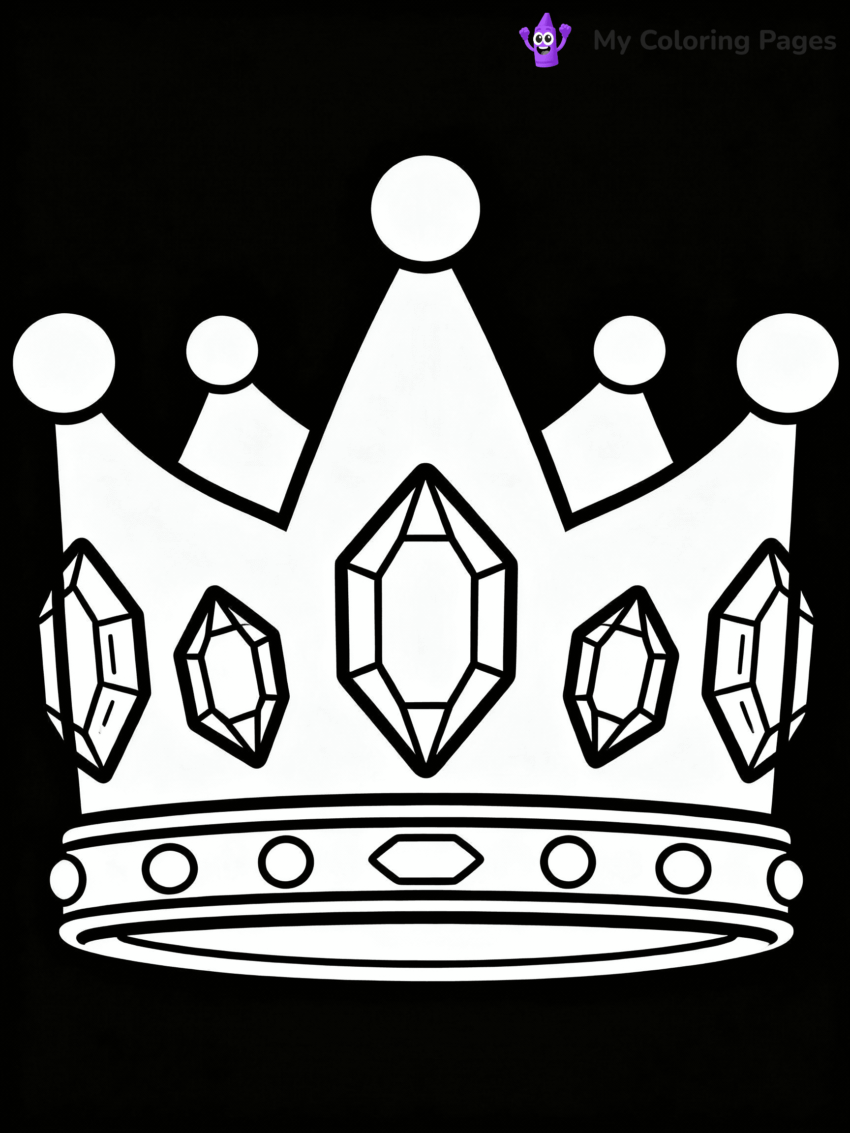 Crown Coloring Pages - 2