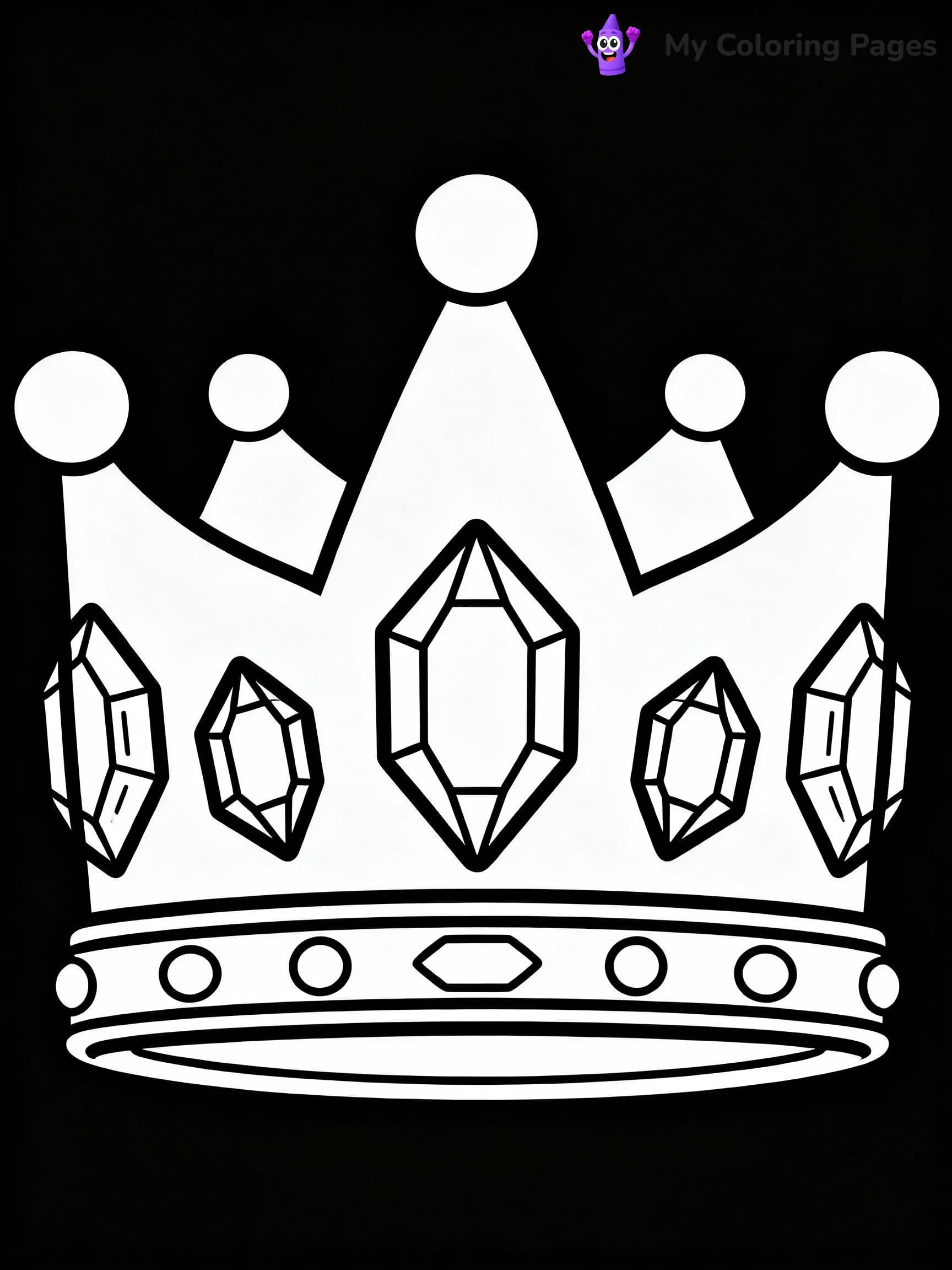 Crown Coloring Pages - 2