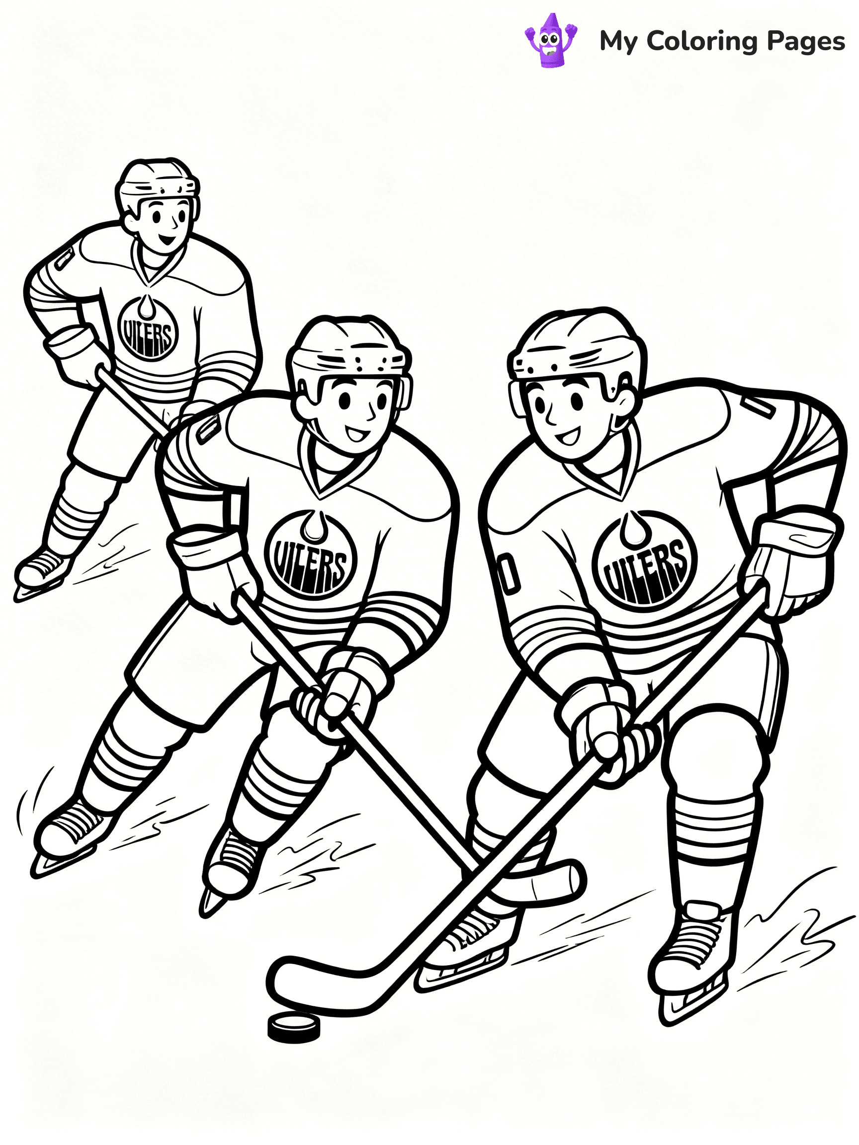 Oilers Coloring Pages - 26
