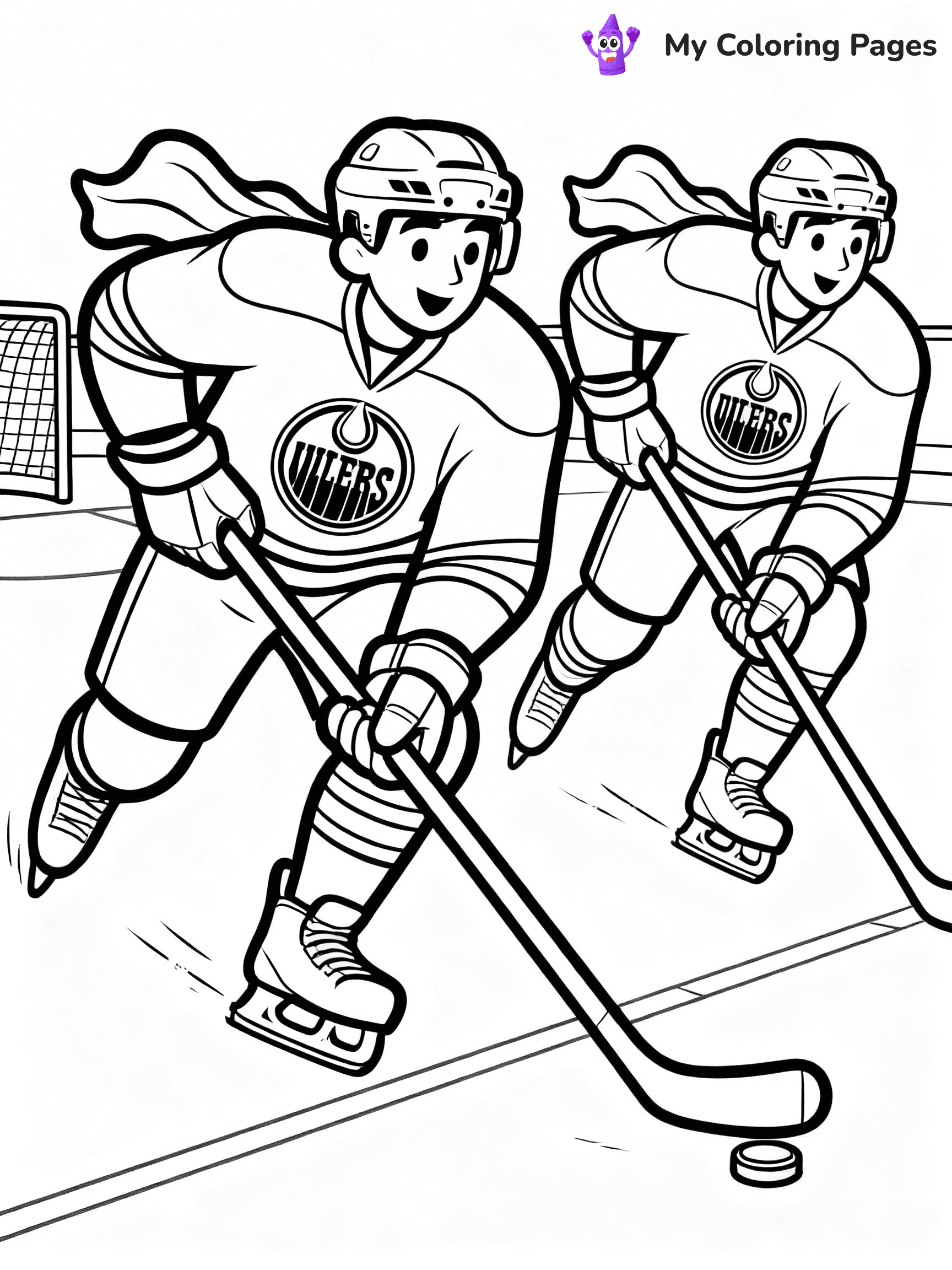 Oilers Coloring Pages - 25