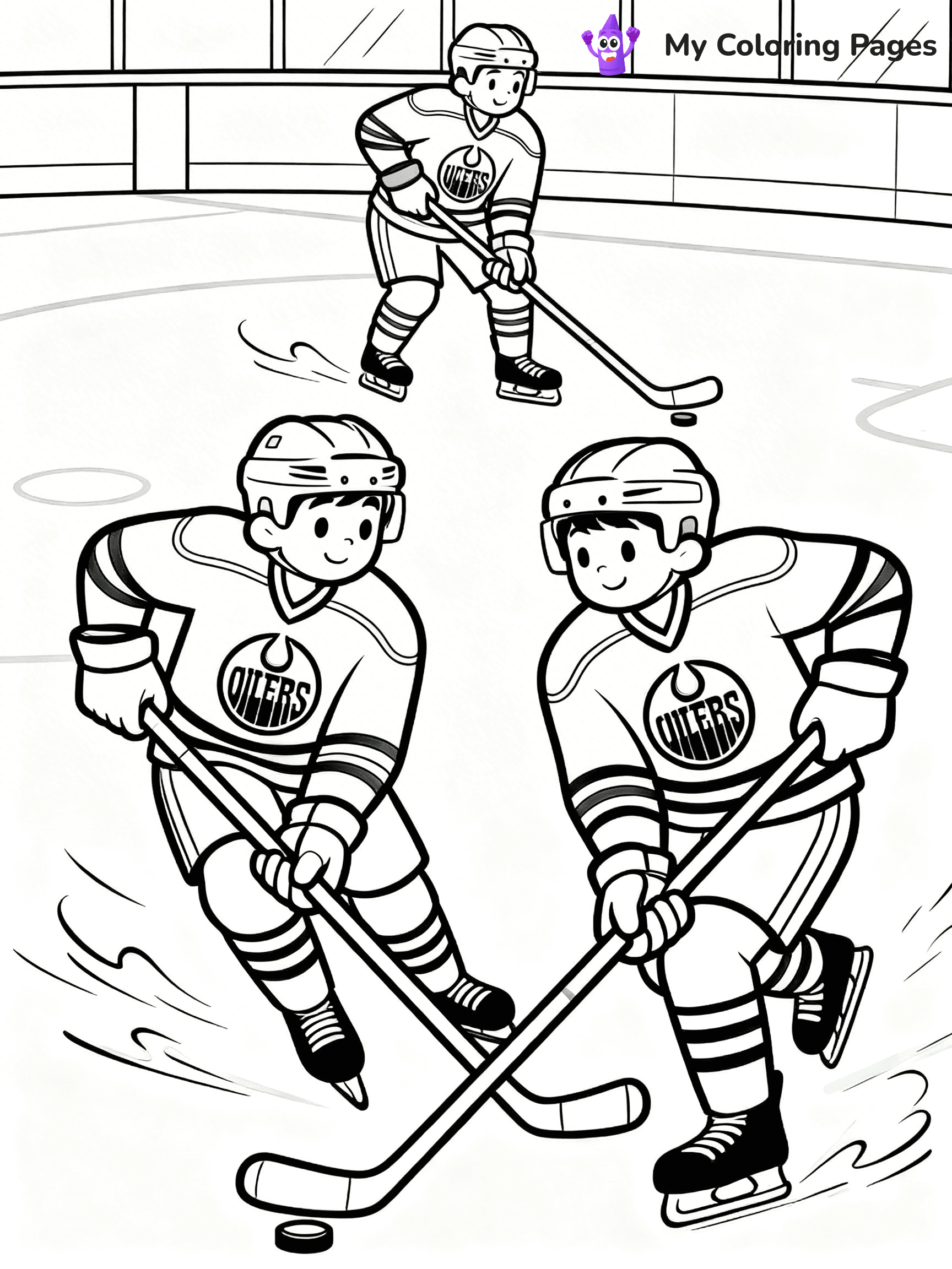 Oilers Coloring Pages - 24