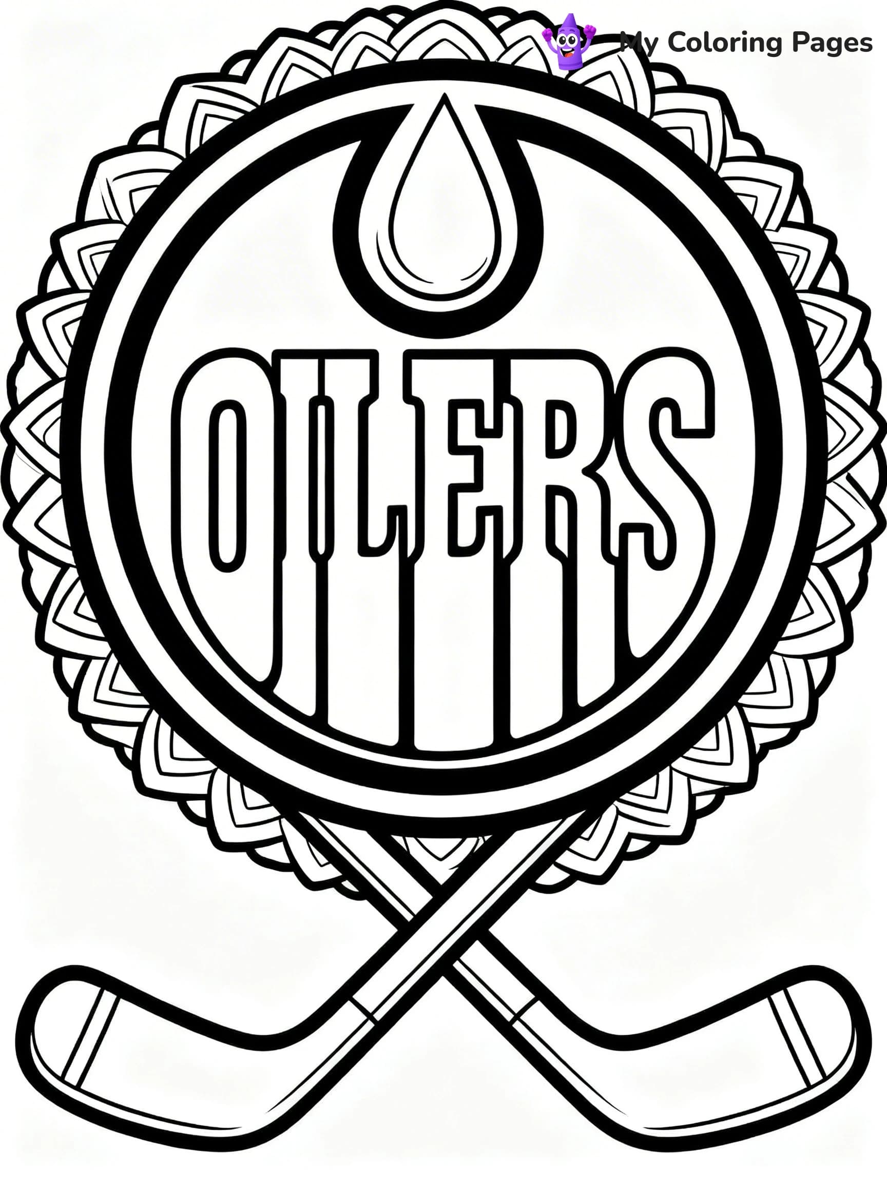 Oilers Coloring Pages - 23