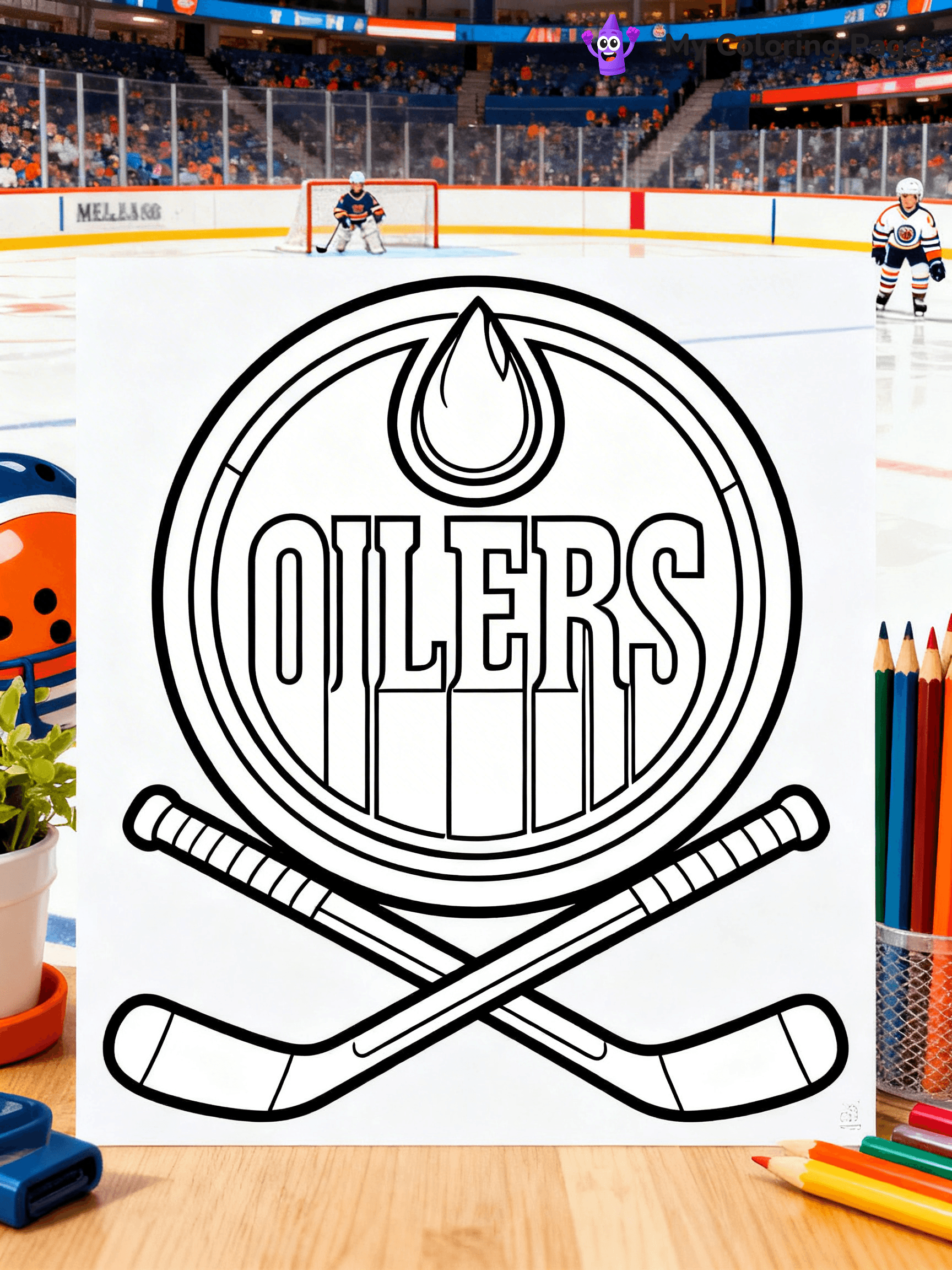 Oilers Coloring Pages - 22