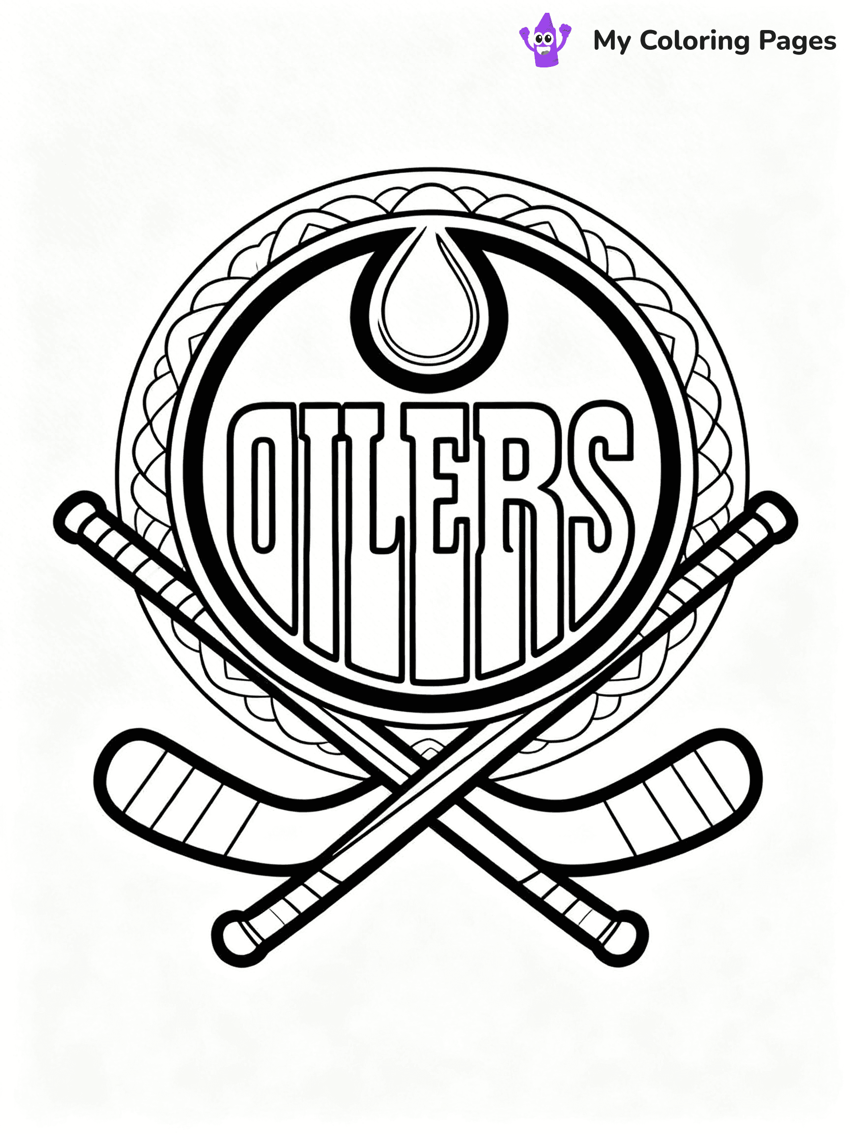 Oilers Coloring Pages - 21