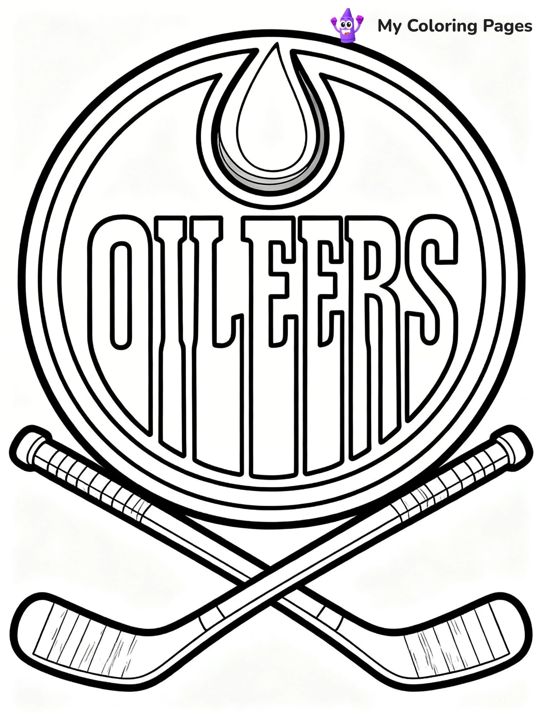 Oilers Coloring Pages - 20
