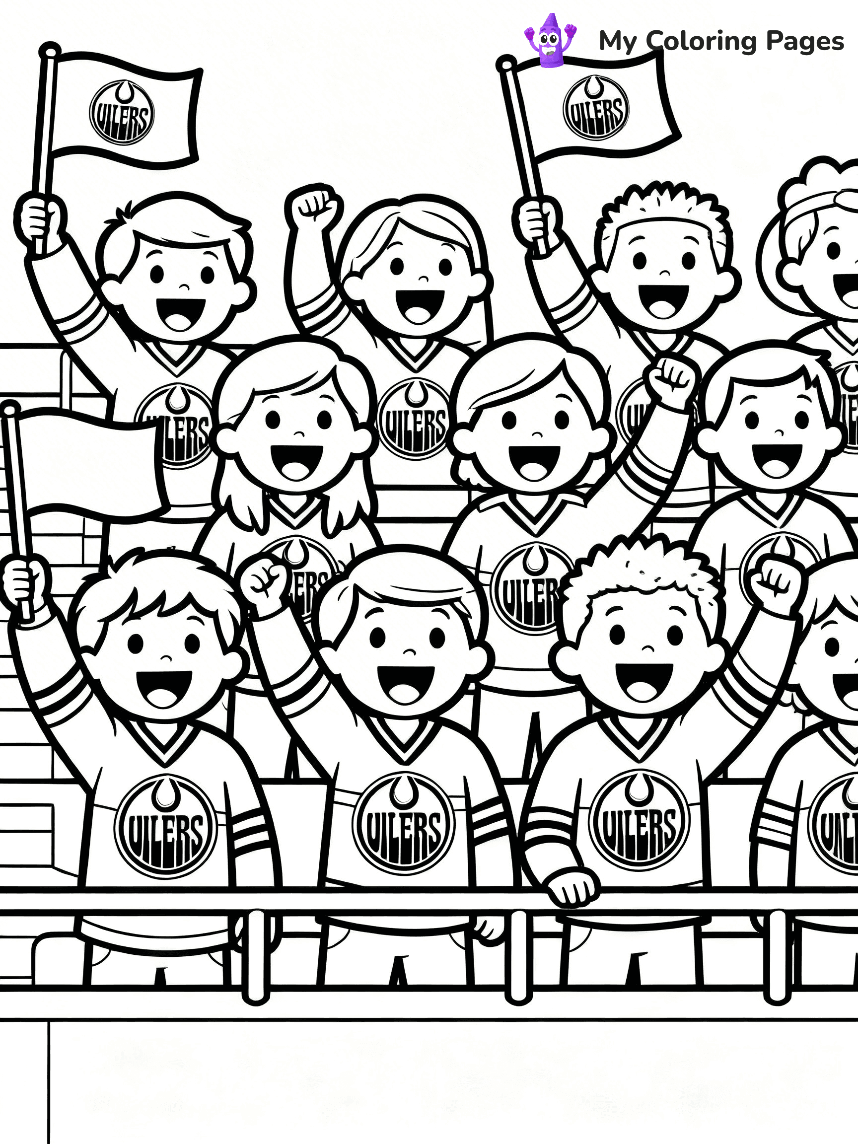 Oilers Coloring Pages - 19