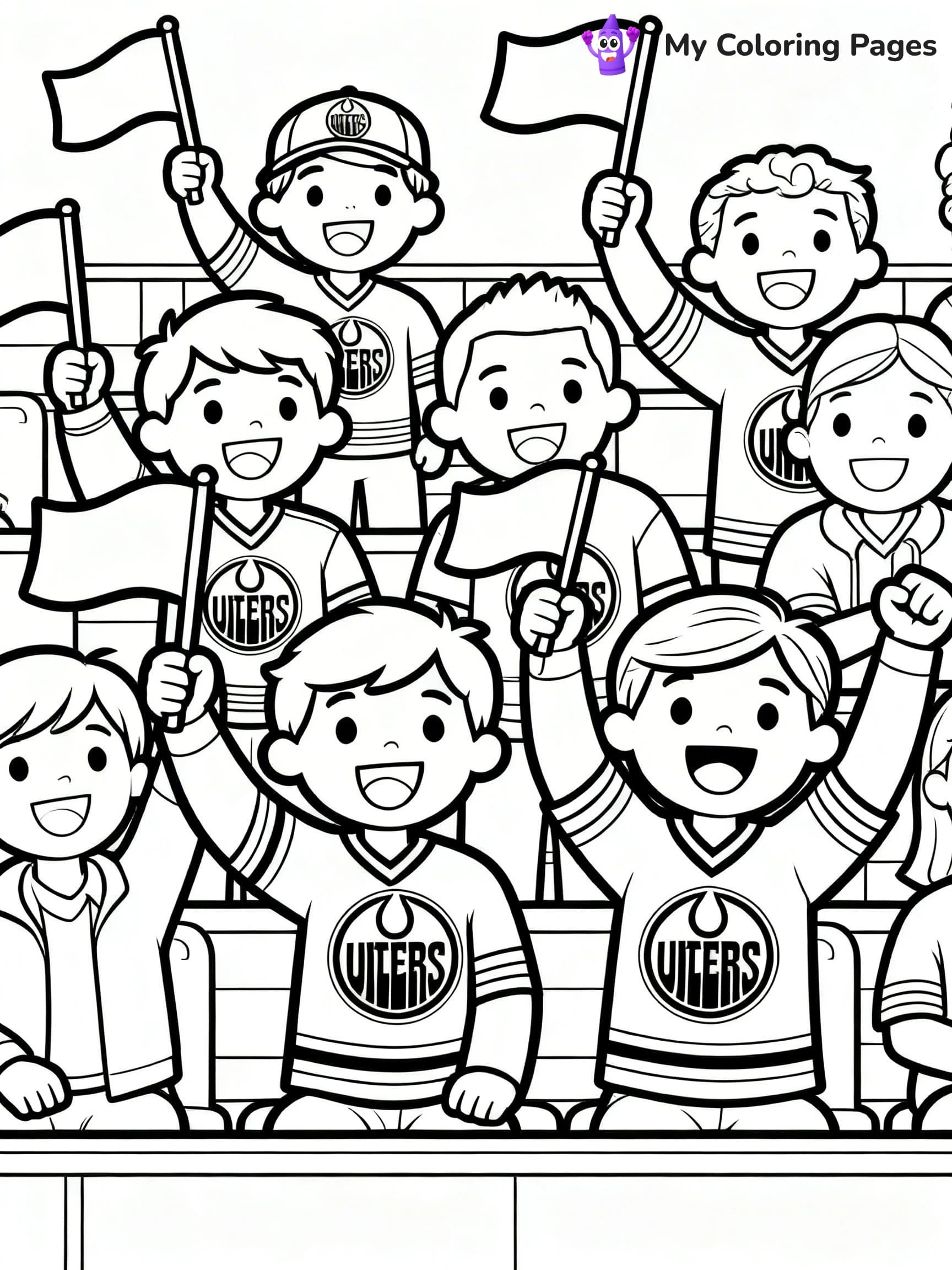 Oilers Coloring Pages - 18
