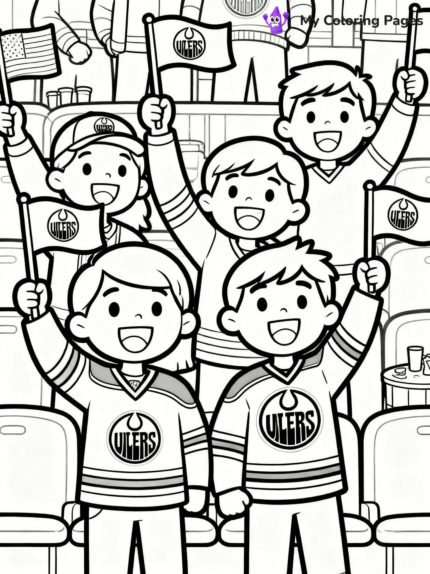 Oilers Coloring Pages - 17