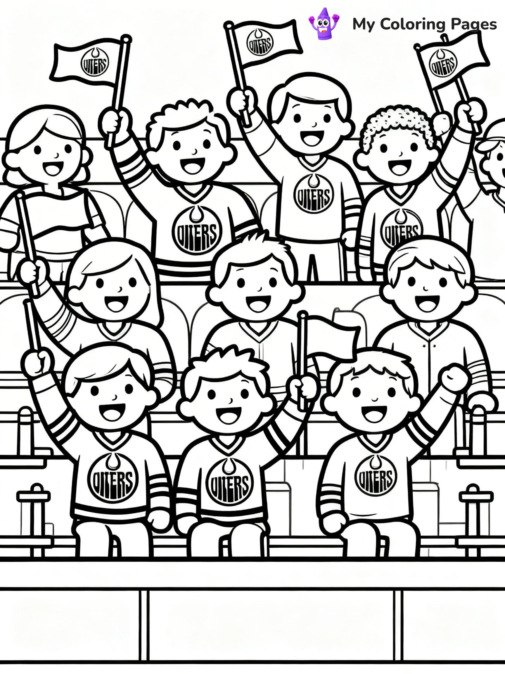 Oilers Coloring Pages - 16