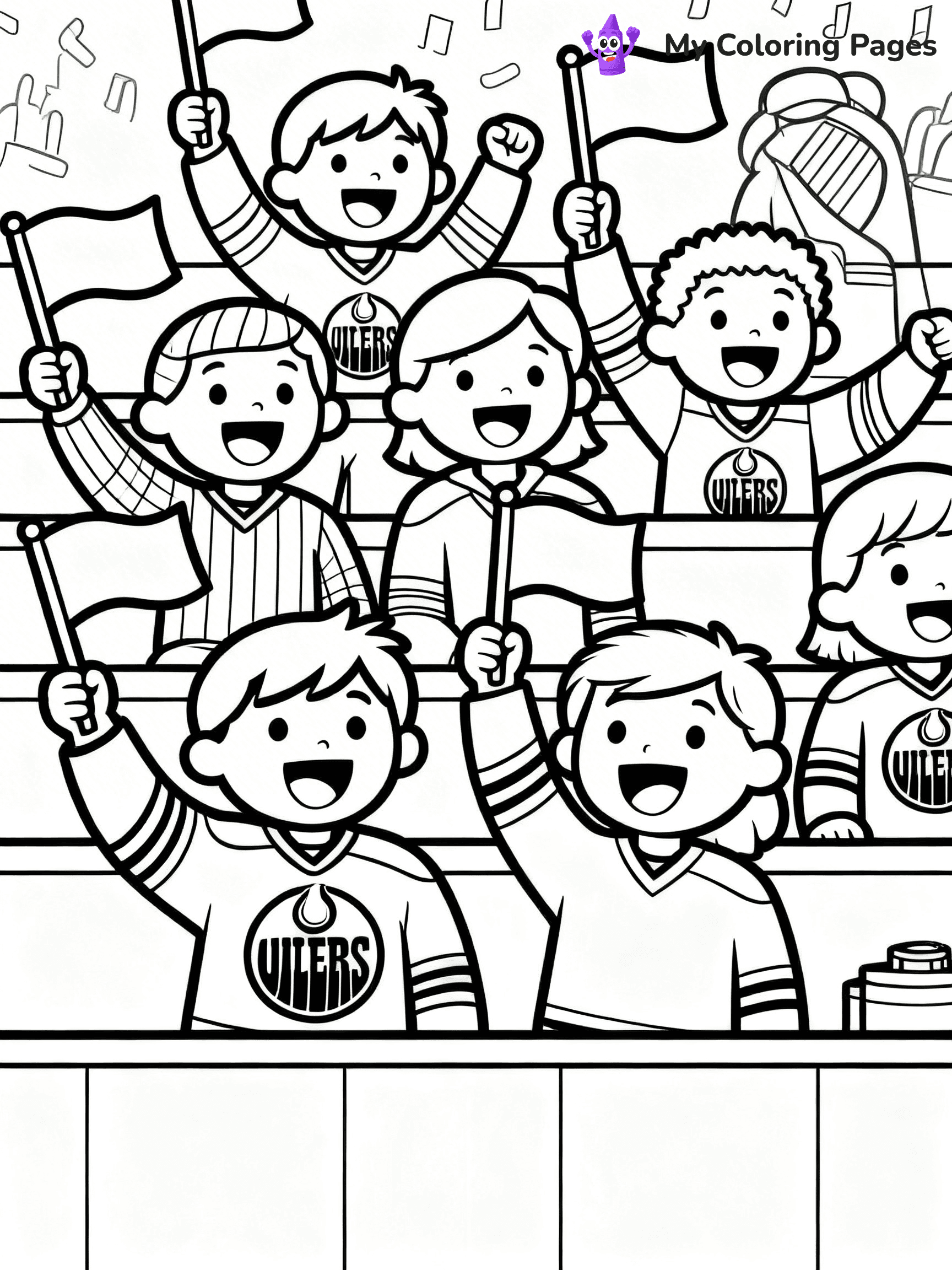 Oilers Coloring Pages - 15