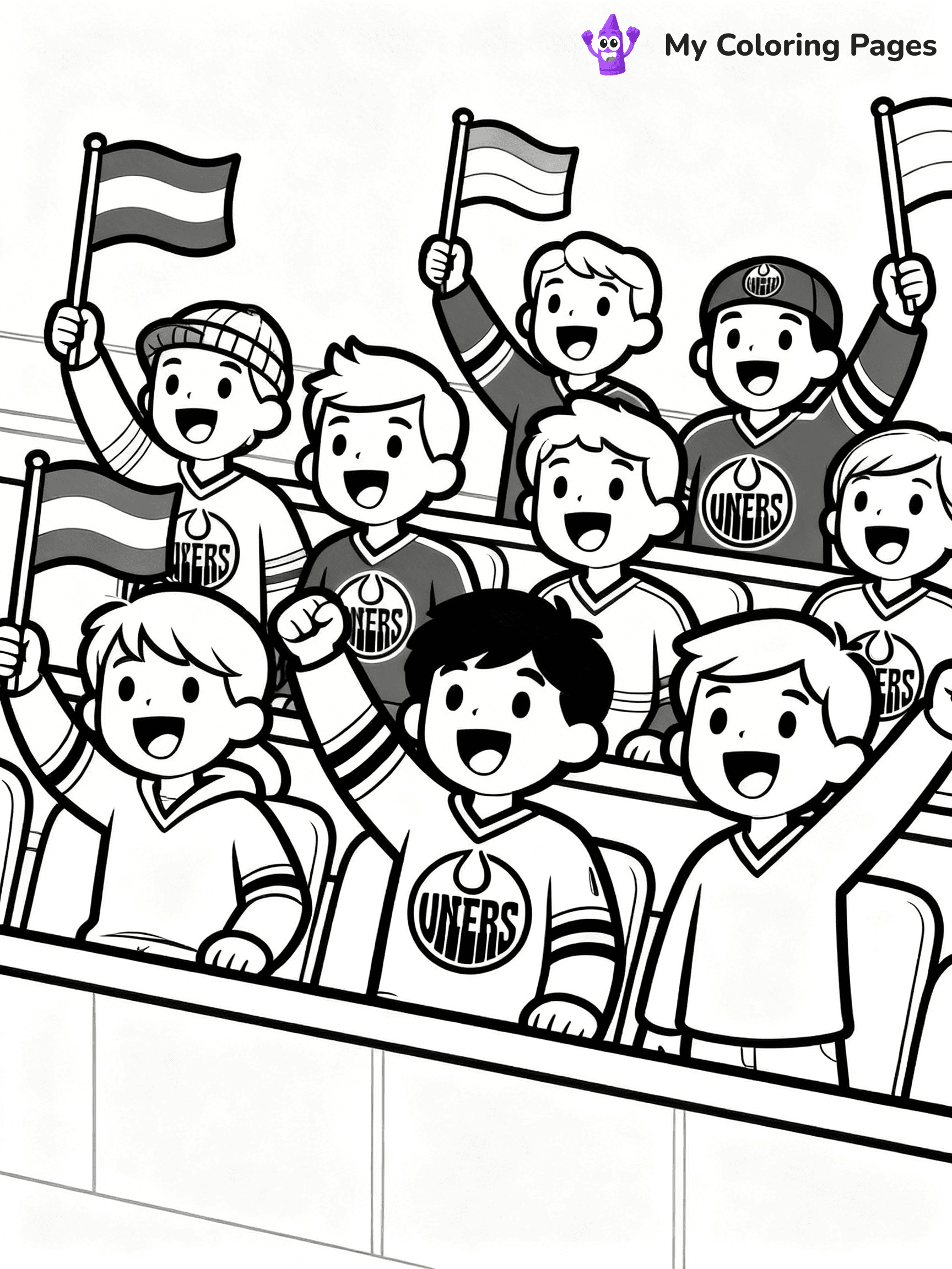 Oilers Coloring Pages - 14