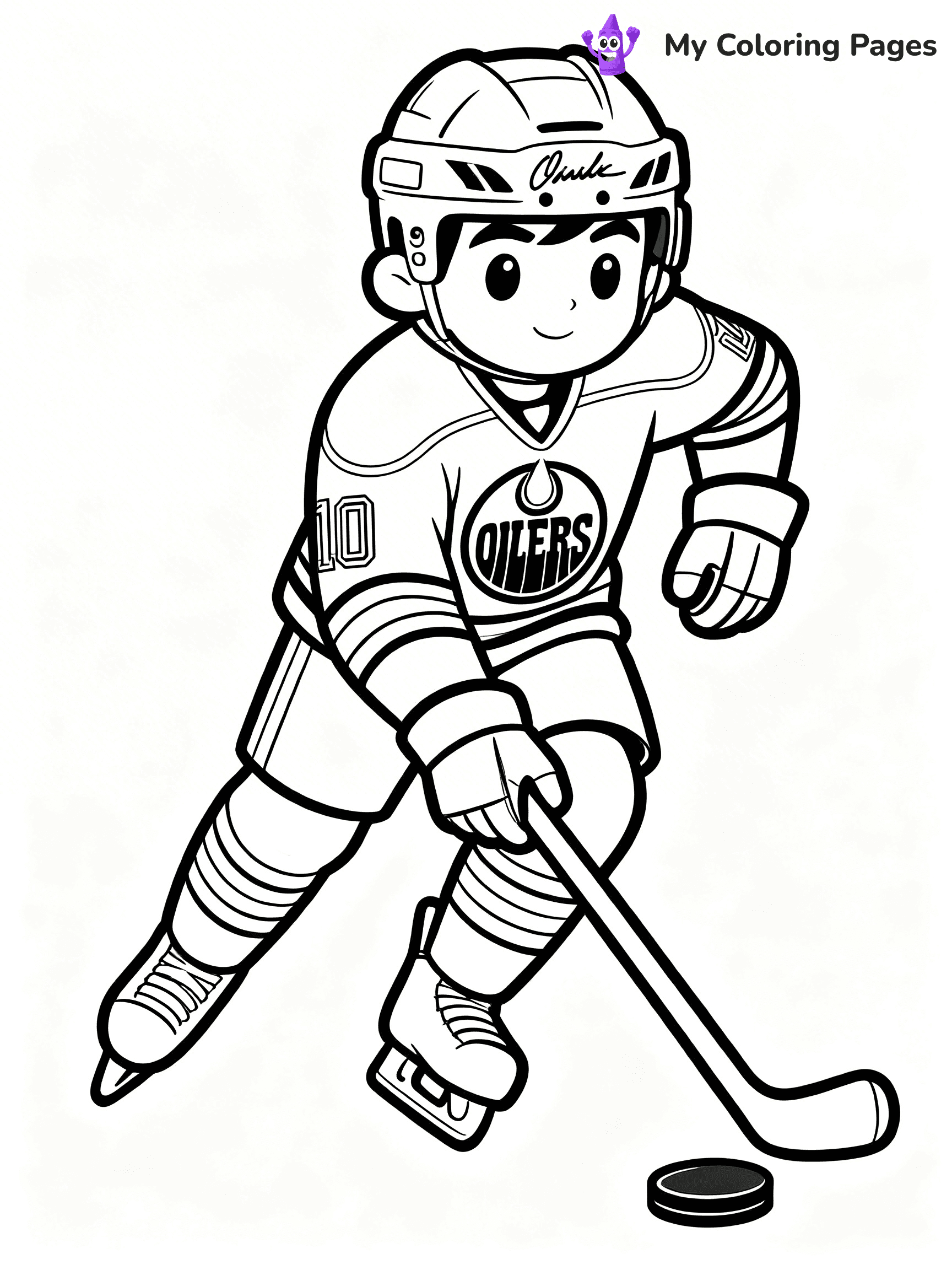 Oilers Coloring Pages - 13
