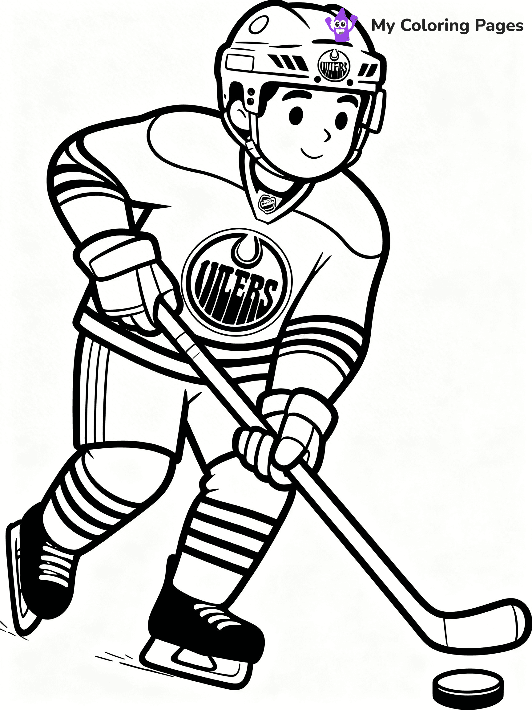 Oilers Coloring Pages - 12