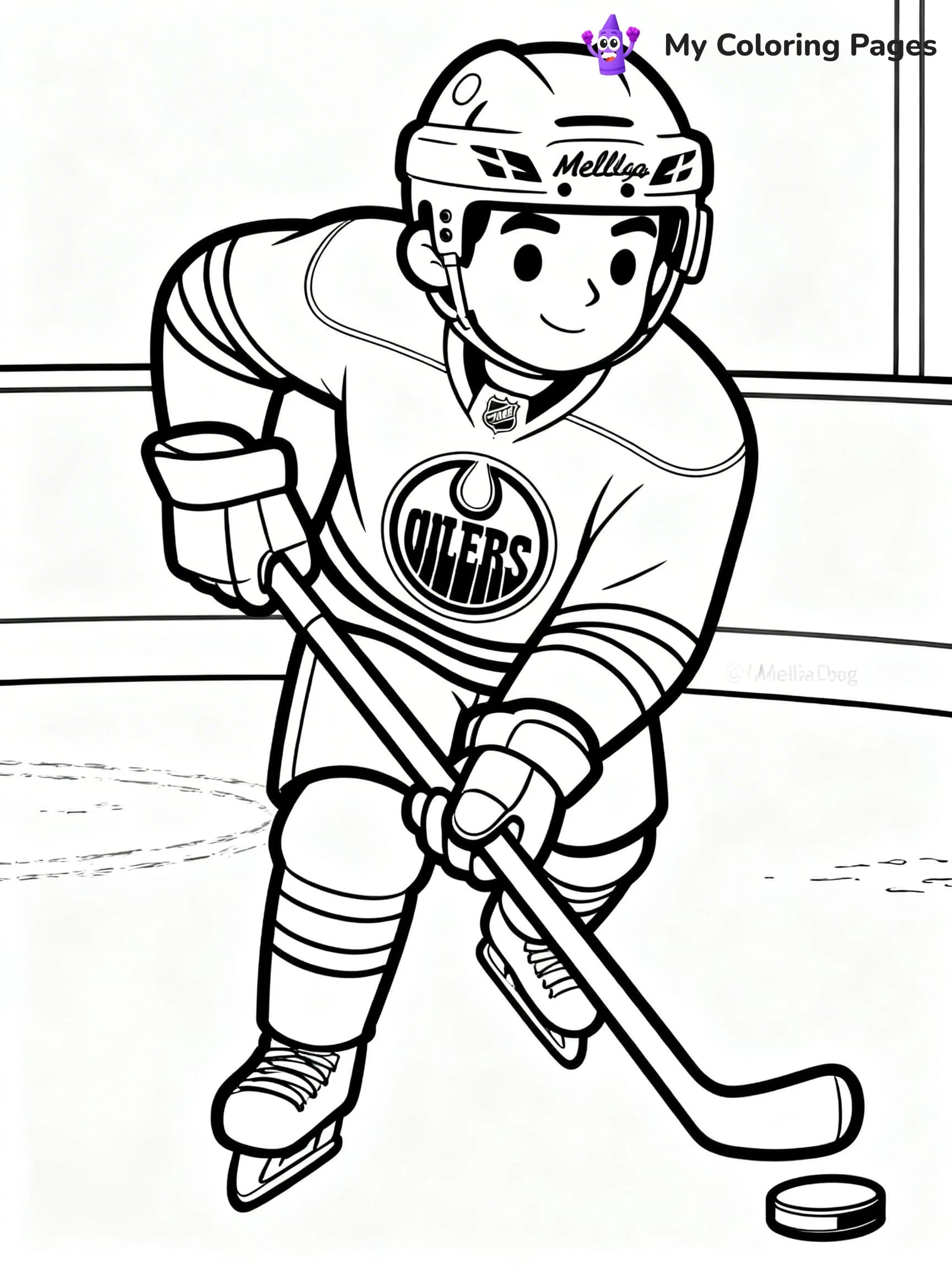 Oilers Coloring Pages - 11