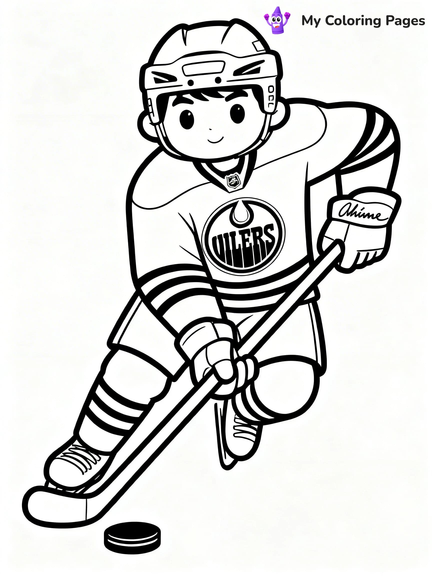 Oilers Coloring Pages - 10