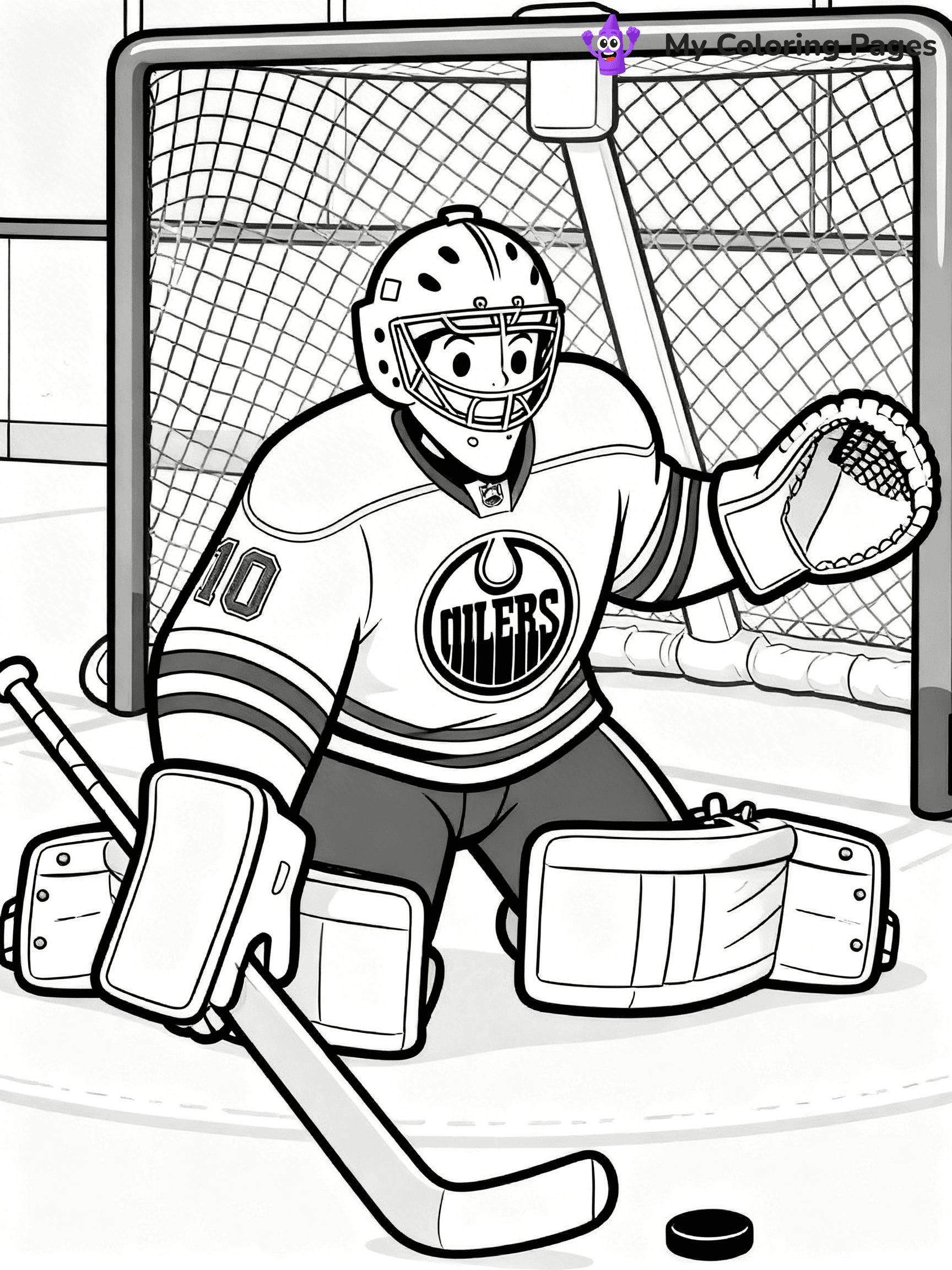 Oilers Coloring Pages - 8