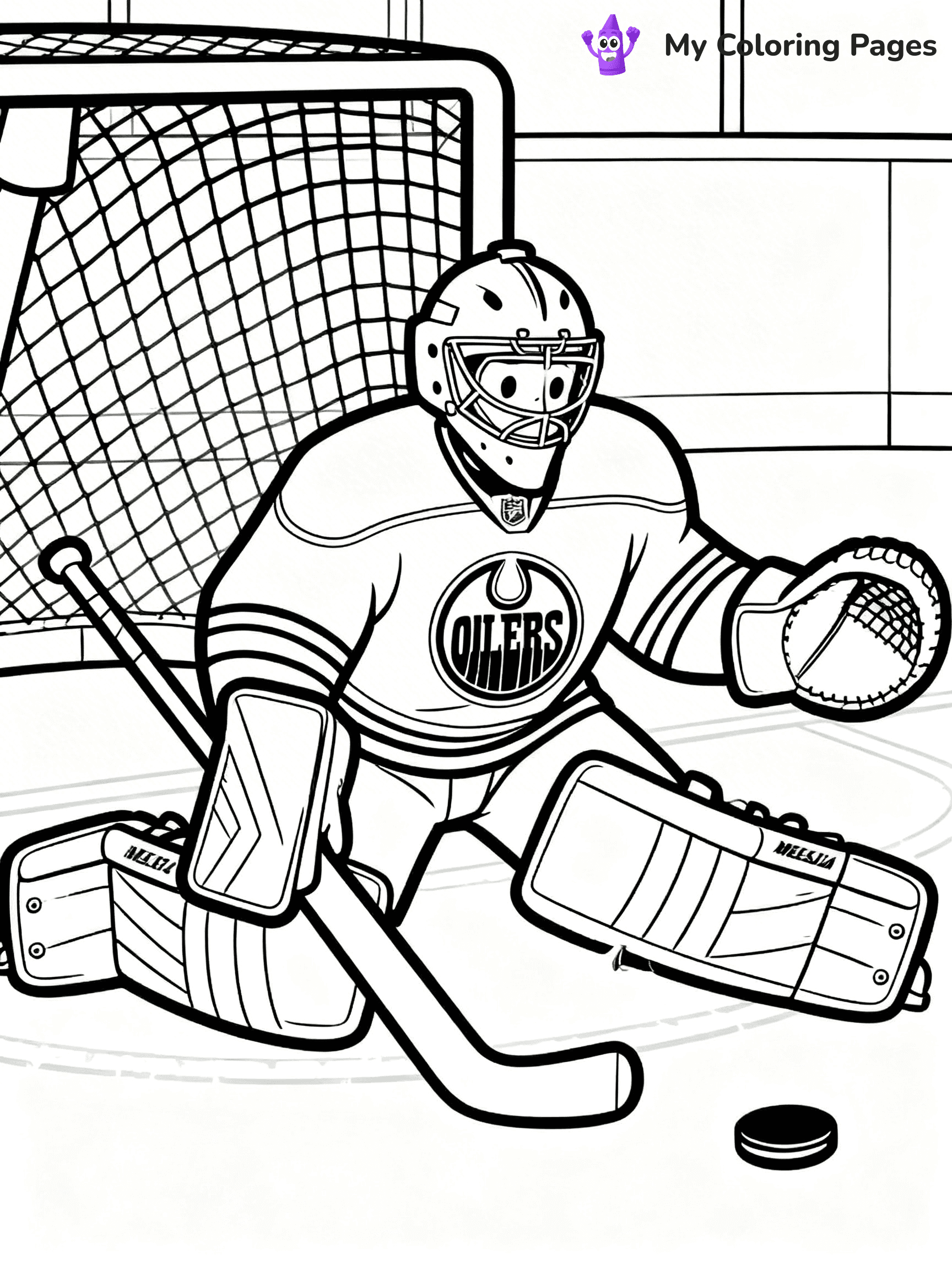 Oilers Coloring Pages - 7